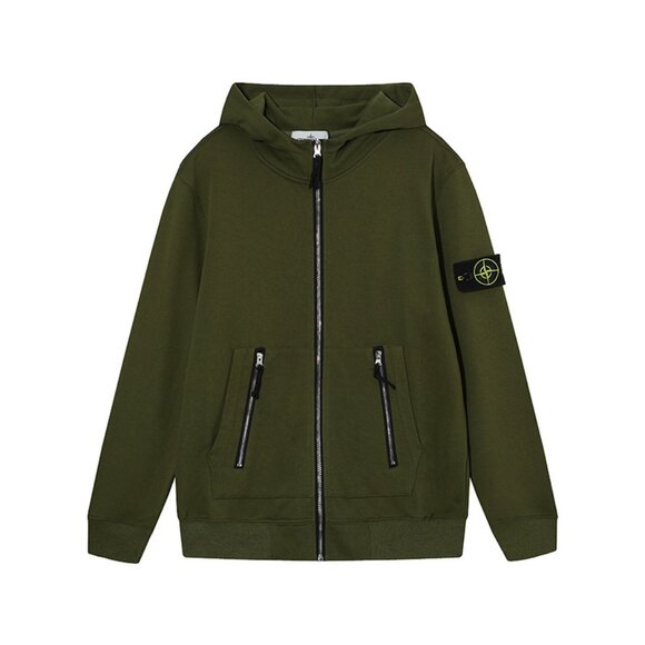 Stone Island Green Hoodie - Picture 1 of 2